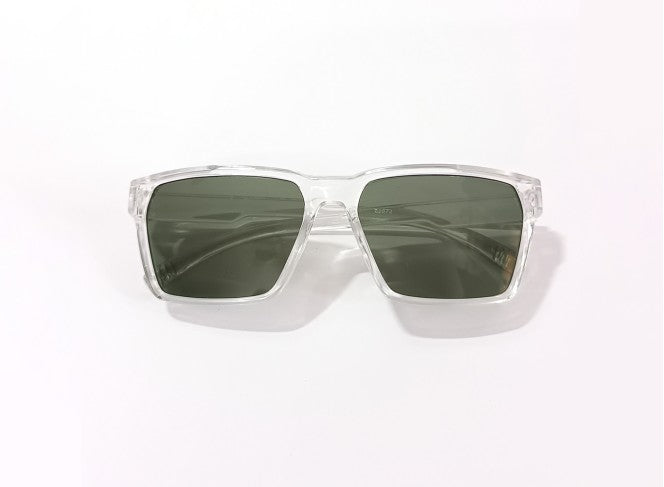 Funk Square Shape Olive Green Sunglasses